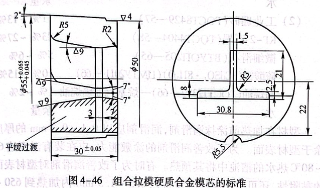 组合拉模硬质合金模芯的标准