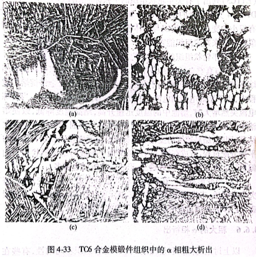 TC6合金模锻件组织中的α相粗大析出