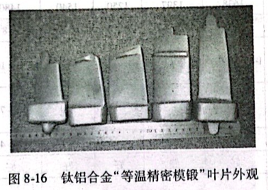 钛铝合金“等温精密模锻”叶片外观