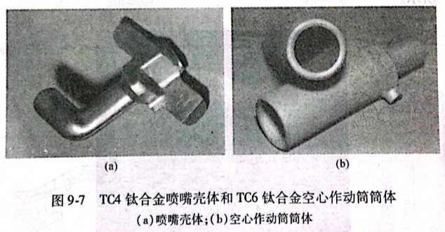 TC4钛合金喷嘴壳体和TC6钛合金空心作动筒筒体