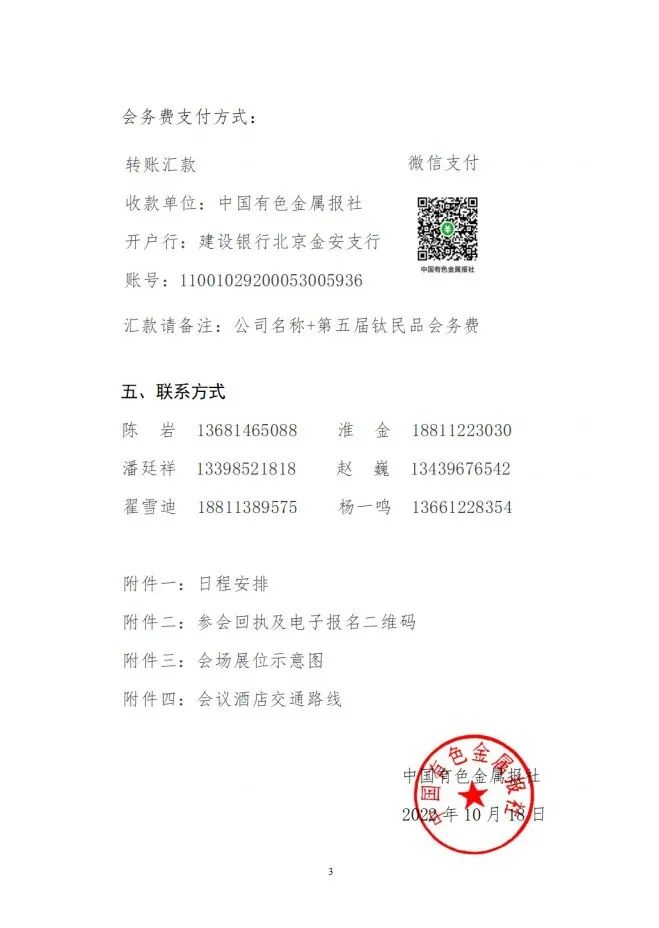 2022年第五届中国钛民品高峰论坛