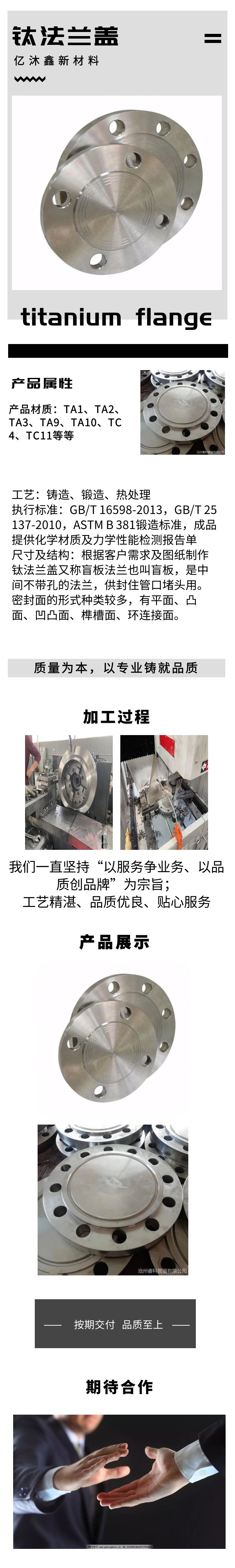 钛法兰盖 钛法兰盖
